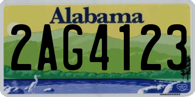 AL license plate 2AG4123