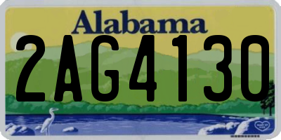 AL license plate 2AG4130