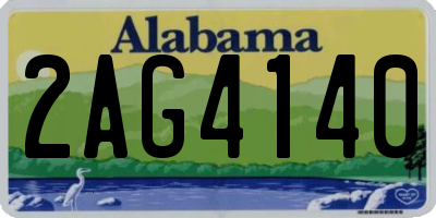 AL license plate 2AG4140