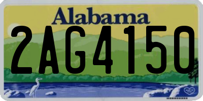 AL license plate 2AG4150