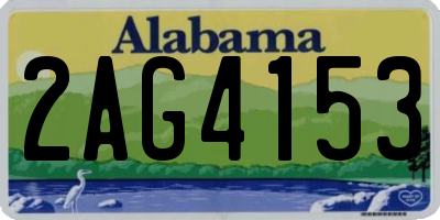 AL license plate 2AG4153