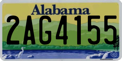 AL license plate 2AG4155