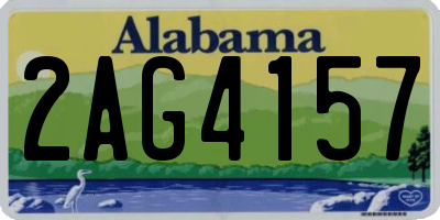 AL license plate 2AG4157