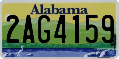 AL license plate 2AG4159
