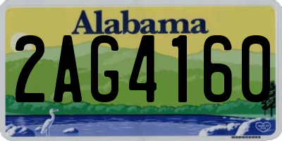 AL license plate 2AG4160
