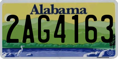 AL license plate 2AG4163