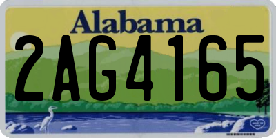 AL license plate 2AG4165