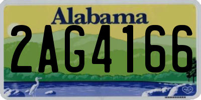 AL license plate 2AG4166