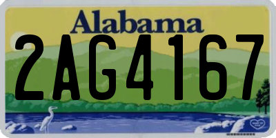 AL license plate 2AG4167