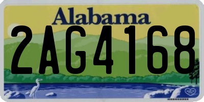 AL license plate 2AG4168
