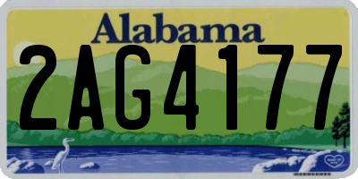 AL license plate 2AG4177
