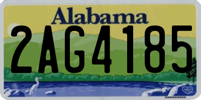 AL license plate 2AG4185