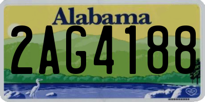 AL license plate 2AG4188