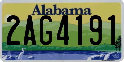 AL license plate 2AG4191