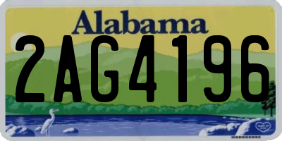 AL license plate 2AG4196