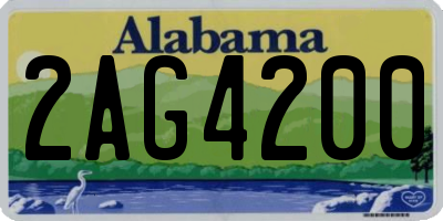 AL license plate 2AG4200