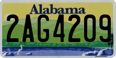 AL license plate 2AG4209