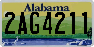 AL license plate 2AG4211