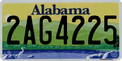 AL license plate 2AG4225