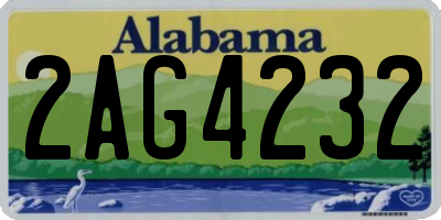 AL license plate 2AG4232