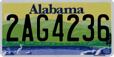 AL license plate 2AG4236