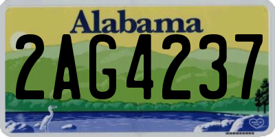AL license plate 2AG4237