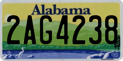 AL license plate 2AG4238