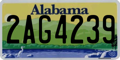 AL license plate 2AG4239