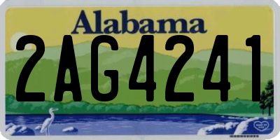 AL license plate 2AG4241