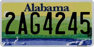 AL license plate 2AG4245