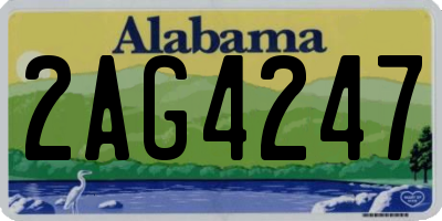 AL license plate 2AG4247