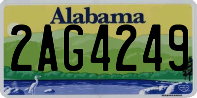 AL license plate 2AG4249