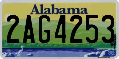 AL license plate 2AG4253