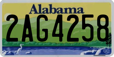 AL license plate 2AG4258