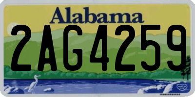 AL license plate 2AG4259