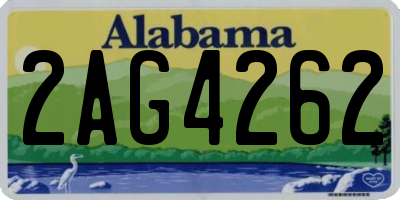 AL license plate 2AG4262