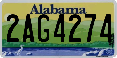 AL license plate 2AG4274