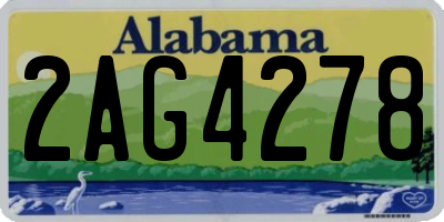 AL license plate 2AG4278