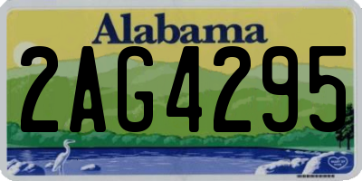 AL license plate 2AG4295