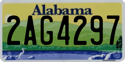AL license plate 2AG4297