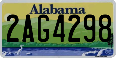 AL license plate 2AG4298