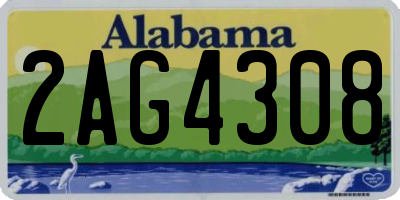 AL license plate 2AG4308