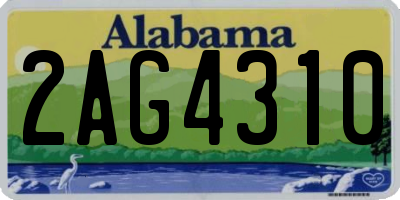 AL license plate 2AG4310