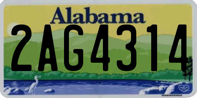 AL license plate 2AG4314