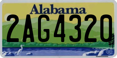 AL license plate 2AG4320