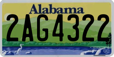 AL license plate 2AG4322