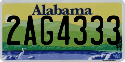 AL license plate 2AG4333