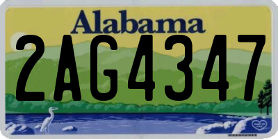 AL license plate 2AG4347
