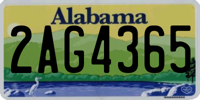 AL license plate 2AG4365