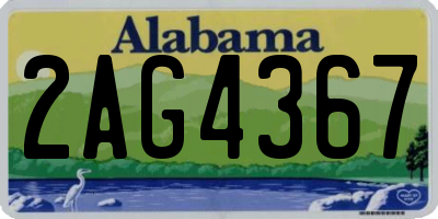 AL license plate 2AG4367